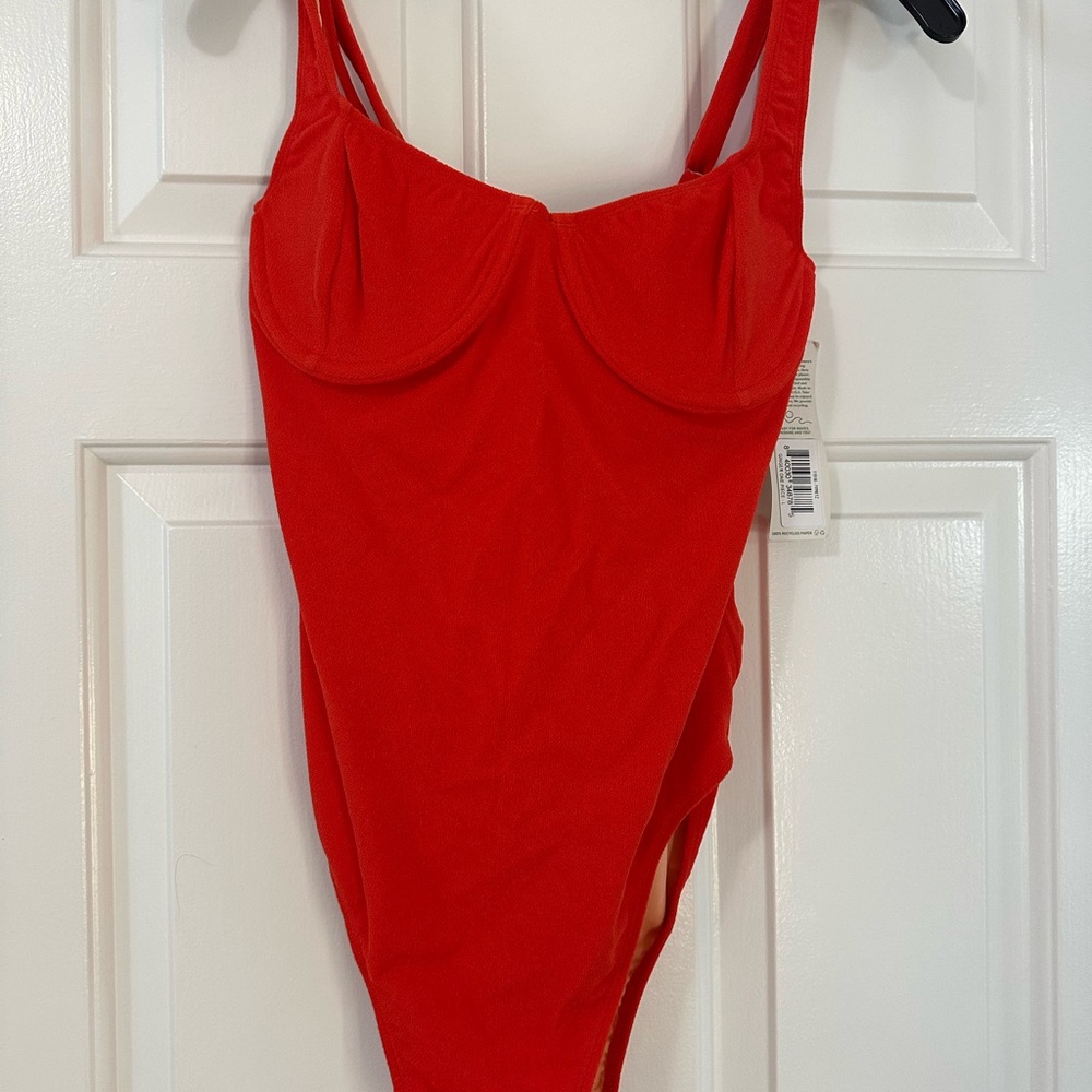 Red One-Piece Swimsuit